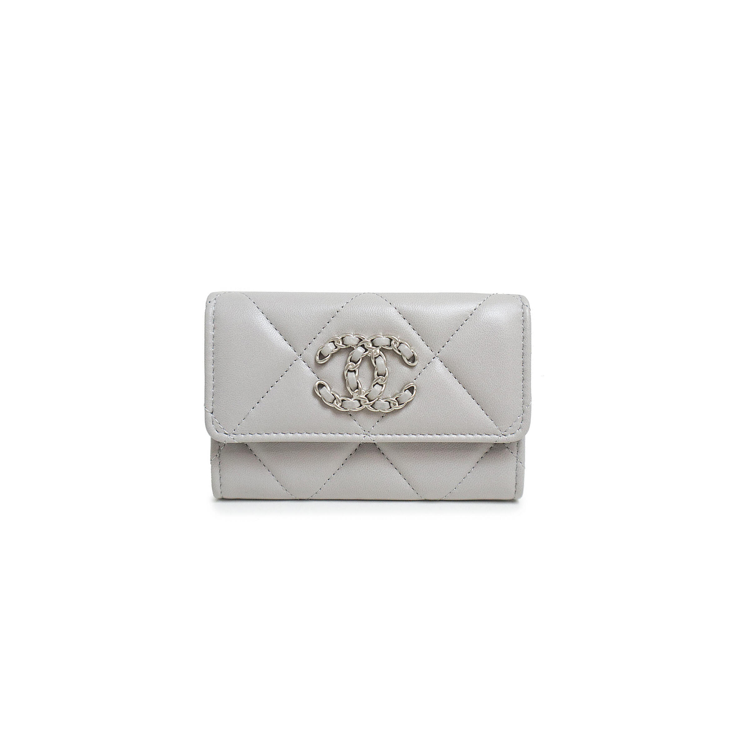 CHANEL 19 FLAP CLOSURE CARD HOLDER AP1790 B07327 NJ530 (11.3*7.5*2cm)